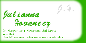 julianna hovanecz business card